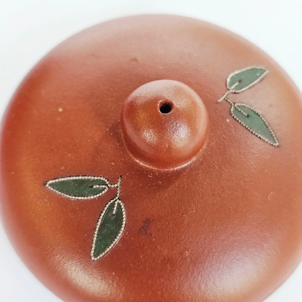 Vintage Yixing Zisha Clay Teapot Panda Bamboo Wire Inlay Chinese Tea Pot